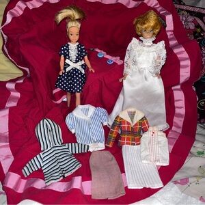Vintage Barbie Doll Set with Accessories